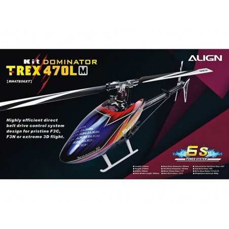 Elicotteri RC - Align T-REX 470LM(Metal) Dominator KIT (RH47E06X) - RC FLASH