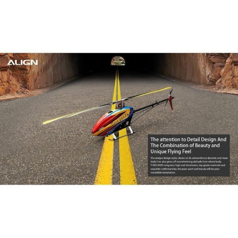 Hélicoptères RC - Align T-REX 650X Dominator Super Combo (12S) - FLASH RC