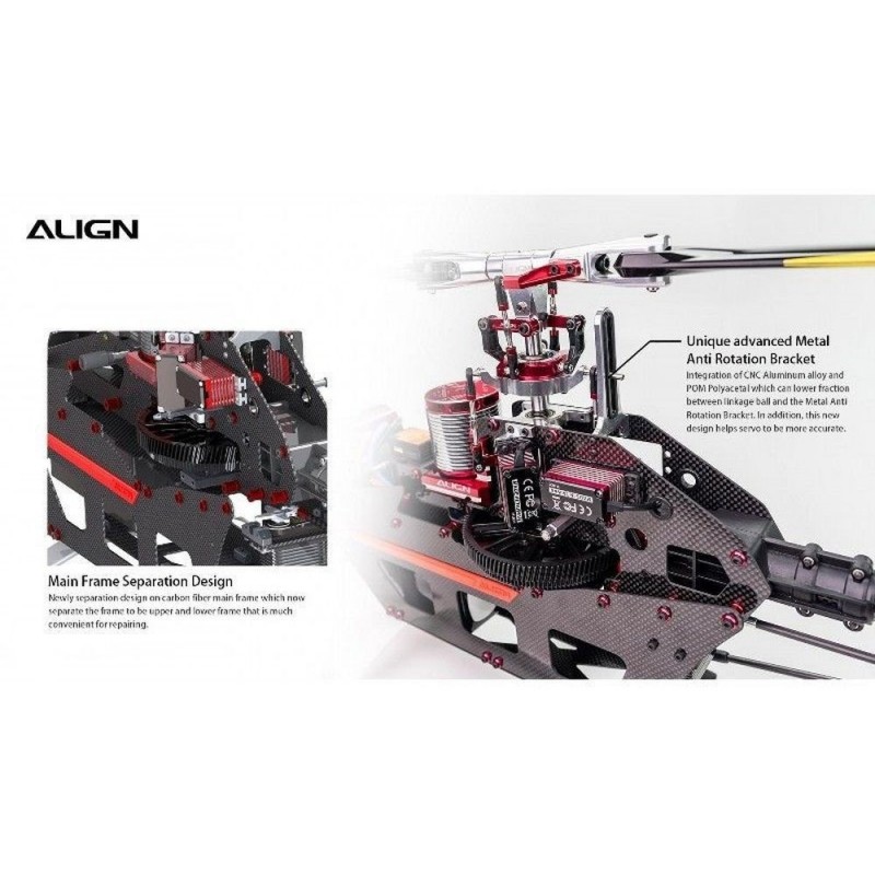 Hélicoptères RC - Align T-REX 650X Dominator Super Combo (12S) - FLASH RC