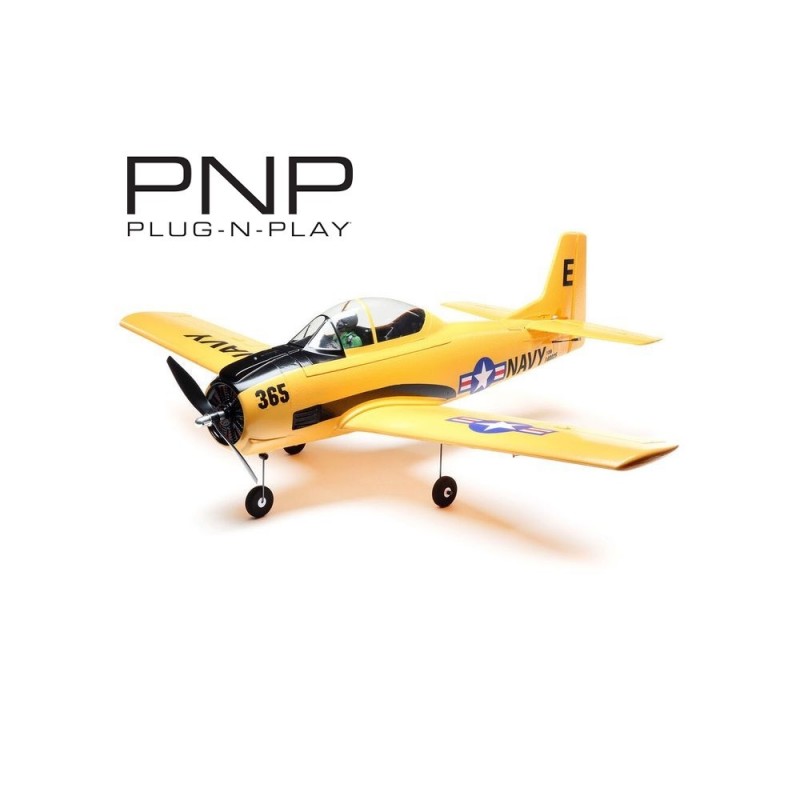 Aeromodello RC - E-flite T-28 Trojan PNP circa 1,10m - FLASH RC
