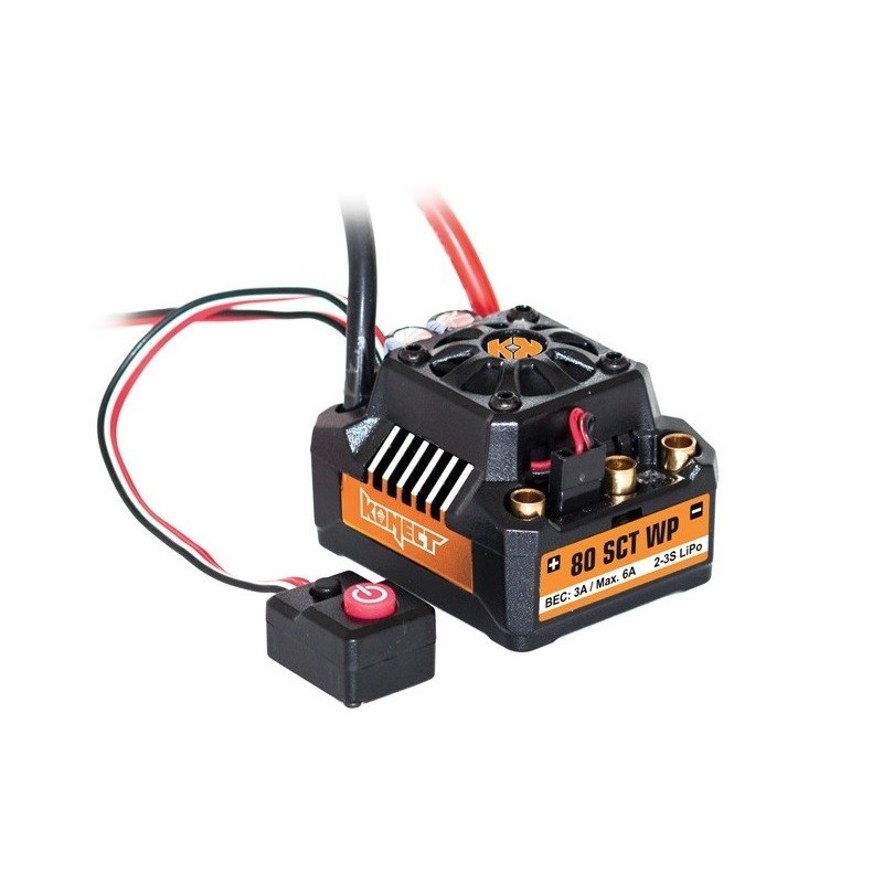 Controllori brushless per auto RC - Controllore brushless SCT 80A KONECT - FLASH RC