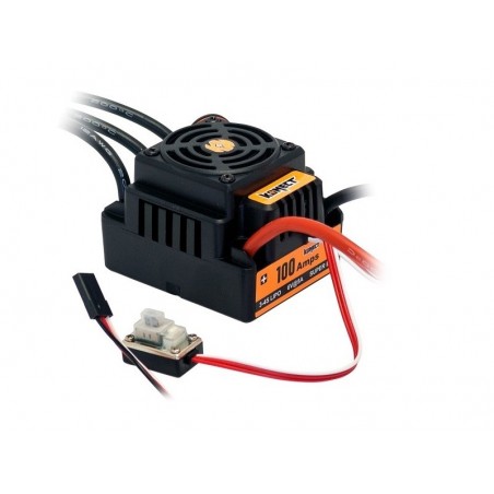 Controllori brushless per auto RC - Controllore brushless 1/8 100A impermeabile KONECT - FLASH RC