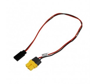For propulsion batteries - Charging cable XT60 female servo jack JR/UNI (30cm) - FLASH RC