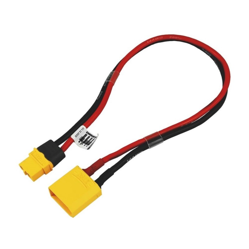 For propulsion batteries - Charging cable XT60 female XT90 male (30cm) - FLASH RC