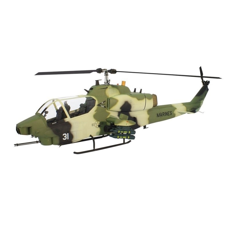 Fuselajes, accesorios Helicóptero - Cobra Bell AH-1W Camuflaje clase 700 Roban Compactor - FLASH RC