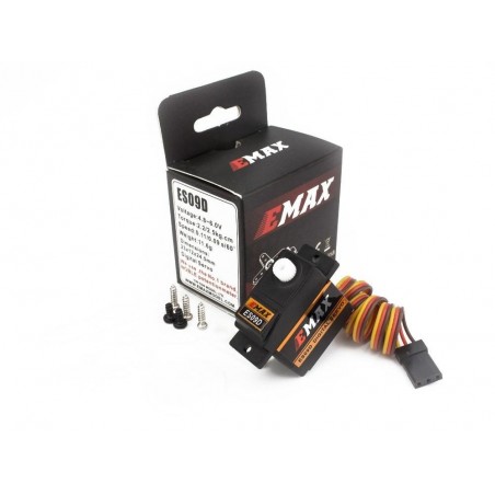 Servo numérique EMAX ES09D (11.6g, 2.5kg/cm, 0.09s/60°) - FLASH RC