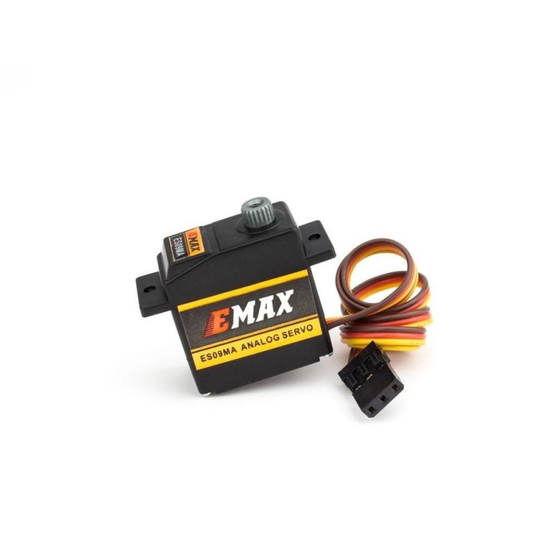 Servi - Servo anaogico EMAX ES09MA (11,6 g, 2,6 kg/cm, 0,08s/60°) - FLASH RC