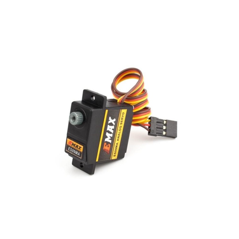 Servi - Servo anaogico EMAX ES09MA (11,6 g, 2,6 kg/cm, 0,08s/60°) - FLASH RC