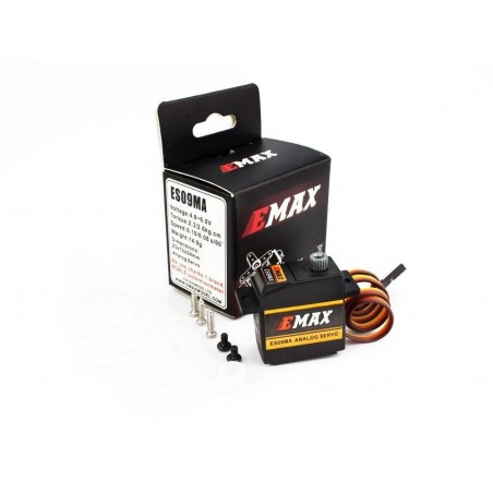 Servos - Anaogisches Servo EMAX ES09MA (11.6g, 2.6kg/cm, 0.08s/60°) - FLASH RC