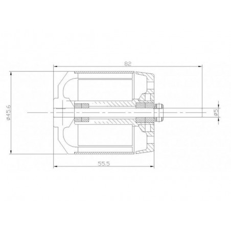 Outrunner - Brushless-Motor DM3630 (293g, 650kv, 950W) Pro-Tronik - FLASH RC