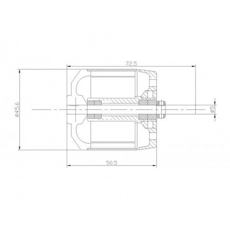 Outrunner - Moteur Brushless DM3625 (257g, 650kv, 850W) Pro-Tronik - FLASH RC