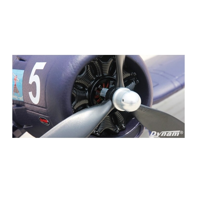Fittings (parts) - Plastic engine cover for F4U Corsair Dynam - FLASH RC