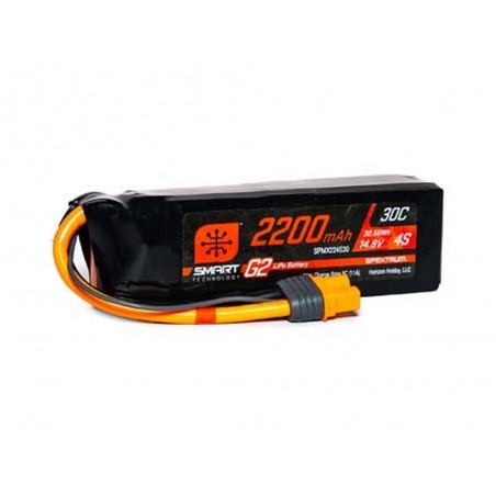 Smart G2 Lipo 4S 14.8V 2200mAh 30C IC3 Spektrum battery