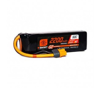 Batteries de propulsion avions RC - Batterie Smart G2 Lipo 4S 14.8V 2200mAh 50C IC3 Spektrum - FLASH RC