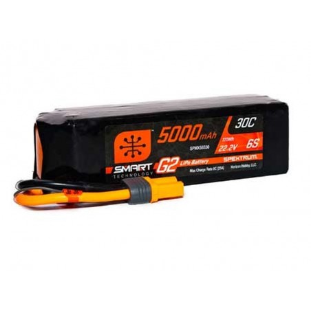 Batería Smart G2 Lipo 6S 22.2V 5000mAh 30C IC5 Spektrum