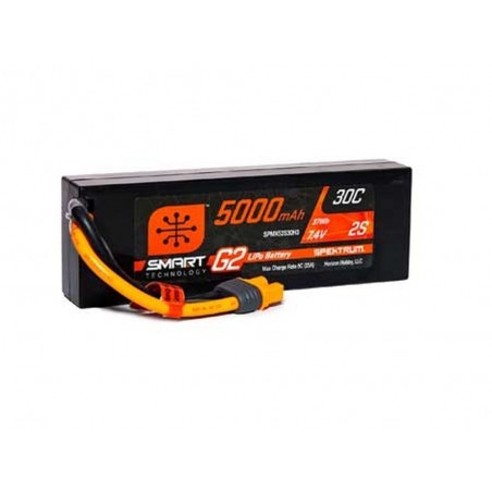 Batería Smart G2 Lipo 2S 7.4V 5000mAh 30C Hard Case IC5 Spektrum