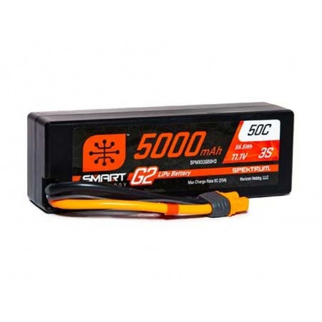 Batería Smart G2 Lipo 3S 11.1V 5000mAh 50C Hard Case IC3 Spektrum