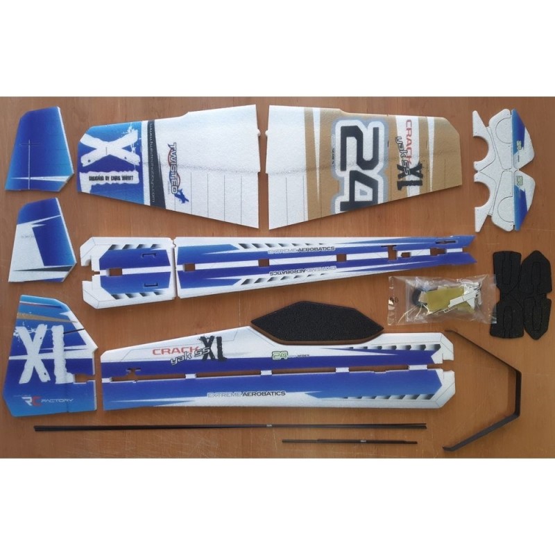 RC Acrobacia Aérea - RC Factory Crack Yak XL Verde-Naranja aprox. 1.00m - FLASH RC