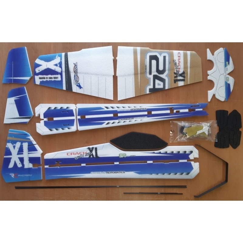RC Acrobacia Aérea - RC Factory Crack Yak XL Azul-Oro aprox. 1.00m - FLASH RC