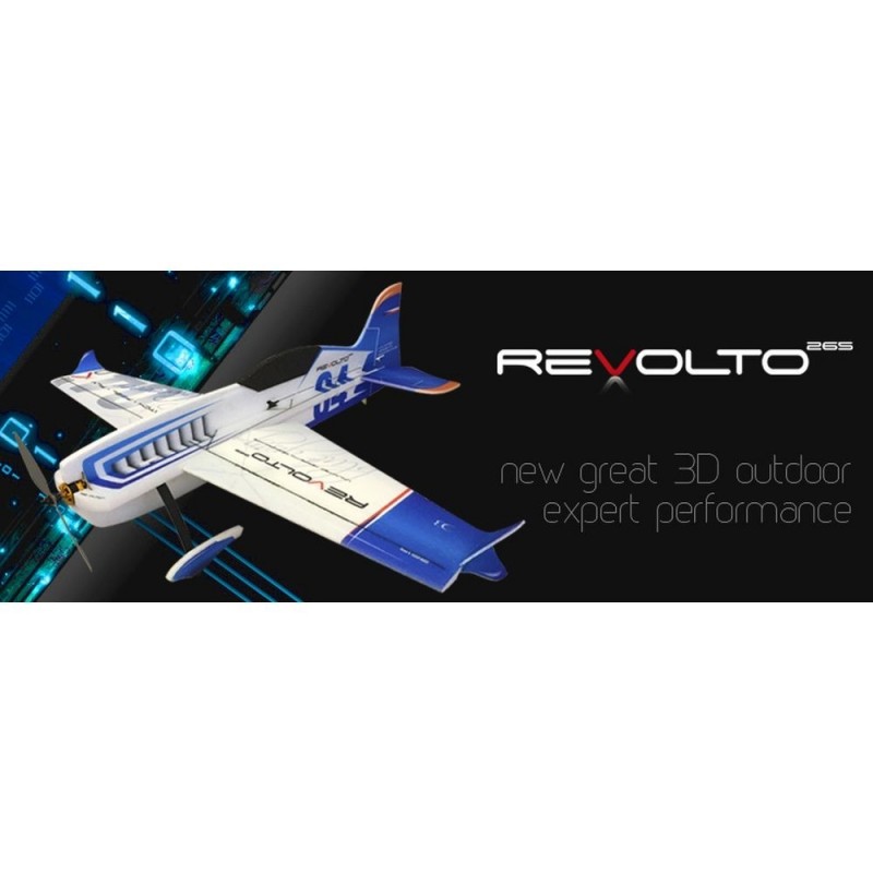 RC Acrobacia Aérea - RC Factory Revolto Azul aprox. 1.02m - FLASH RC