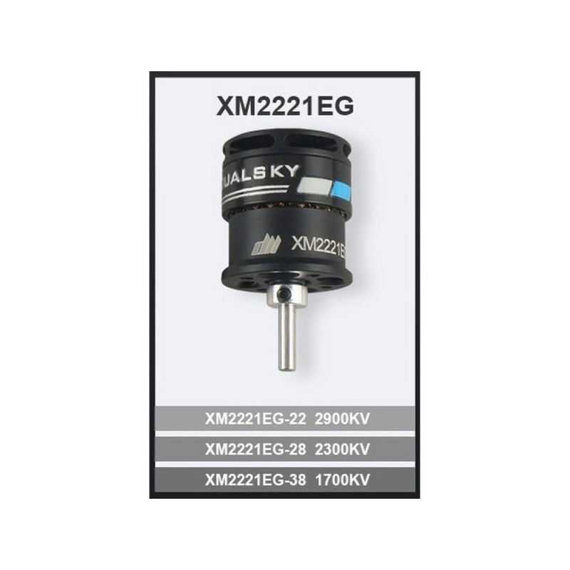 Outrunner - Dualsky-Motor XM2221EG-38 (23g, 1700kV, 122W) - FLASH RC