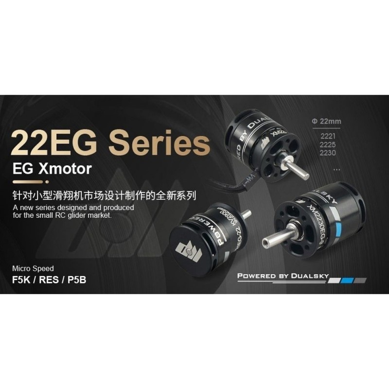 Outrunner - Dualsky-Motor XM2221EG-38 (23g, 1700kV, 122W) - FLASH RC