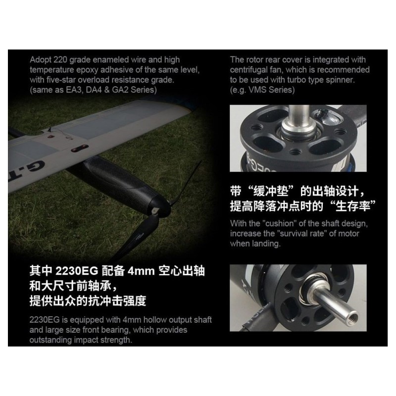 Outrunner - Dualsky-Motor XM2225EG-16 (32g, 2300kV, 178W) - FLASH RC