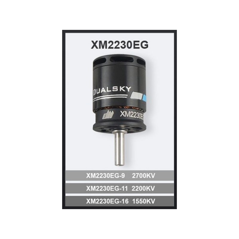 Outrunner - Motore Dualsky XM2230EG-11 (42g, 2200kV, 252W) - FLASH RC
