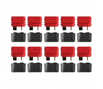 Prise Deans / Mini Deans - Prise Deans femelle avec capuchon (10 pcs) Amass - FLASH RC