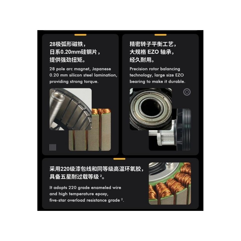 Outrunner - Dualsky GA8000.9 motor (1140g, 140kV, 4000W) - FLASH RC
