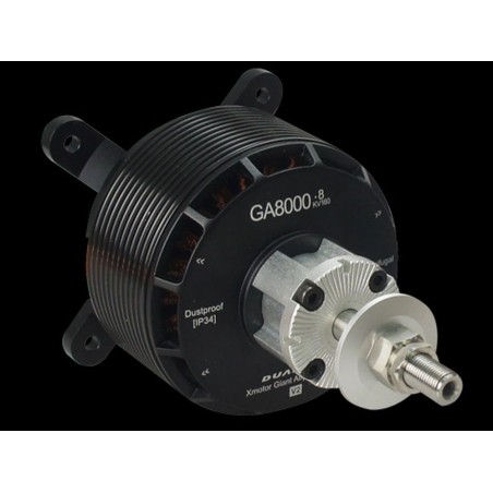 Outrunner - Motor Dualsky GA8000.9S - Single Shaft Edition (1140g, 140kV, 4000W) - FLASH RC