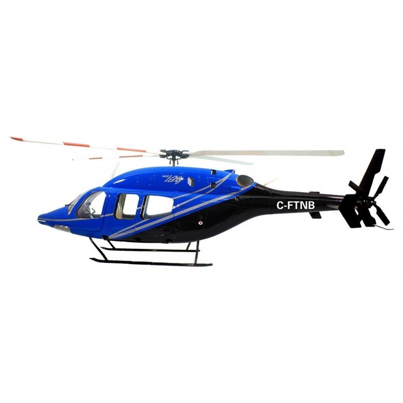 Fusoliere, accessori Elicottero - Bell 429 compactor Blu/Nero classe 700 - FLASH RC
