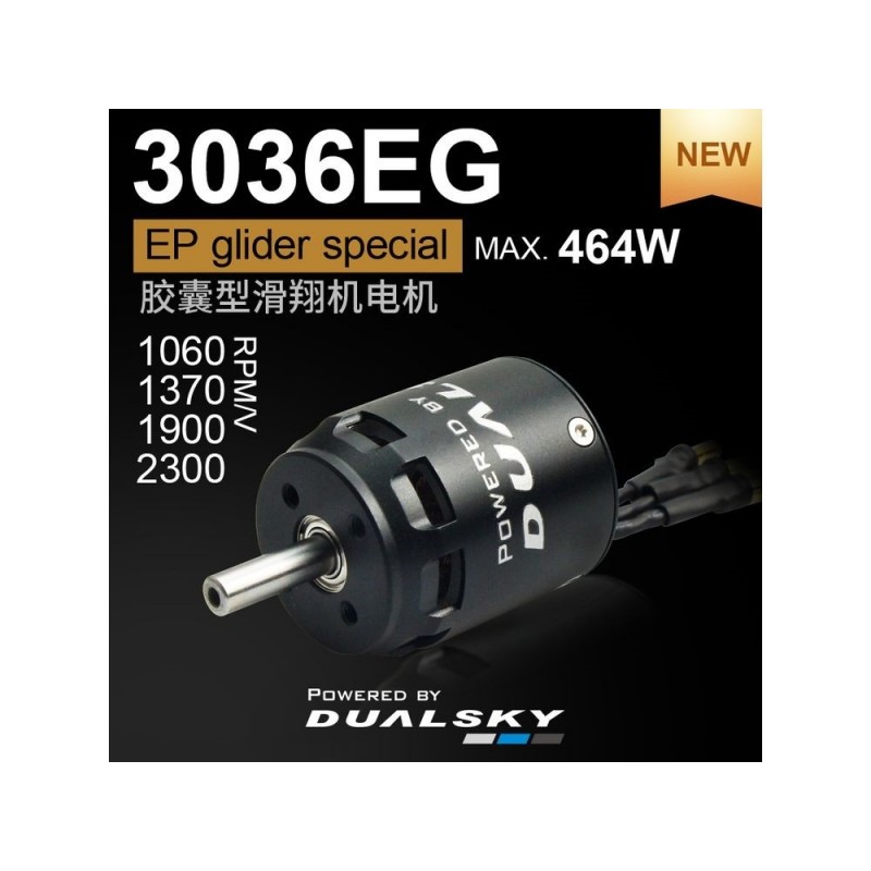 Outrunner - Motore Dualsky XM3036EG-14 (89g, 1060kV, 464W) - FLASH RC
