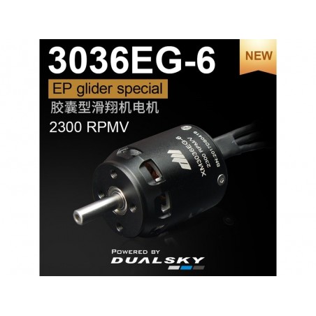 Outrunner - Motor Dualsky XM3036EG-6 SE (89g, 2300kV, 400W) - FLASH RC