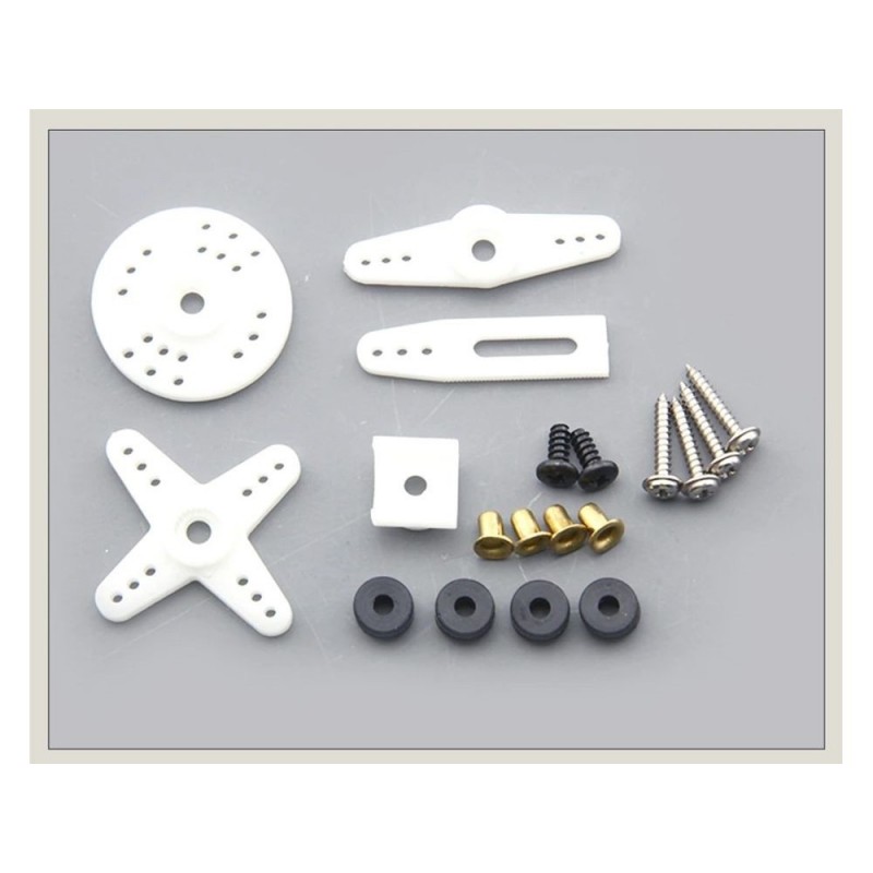 Servos - Dualsky AS700MG analog servo train (45g, 7.5kg/cm, 0.35s/60°) - FLASH RC