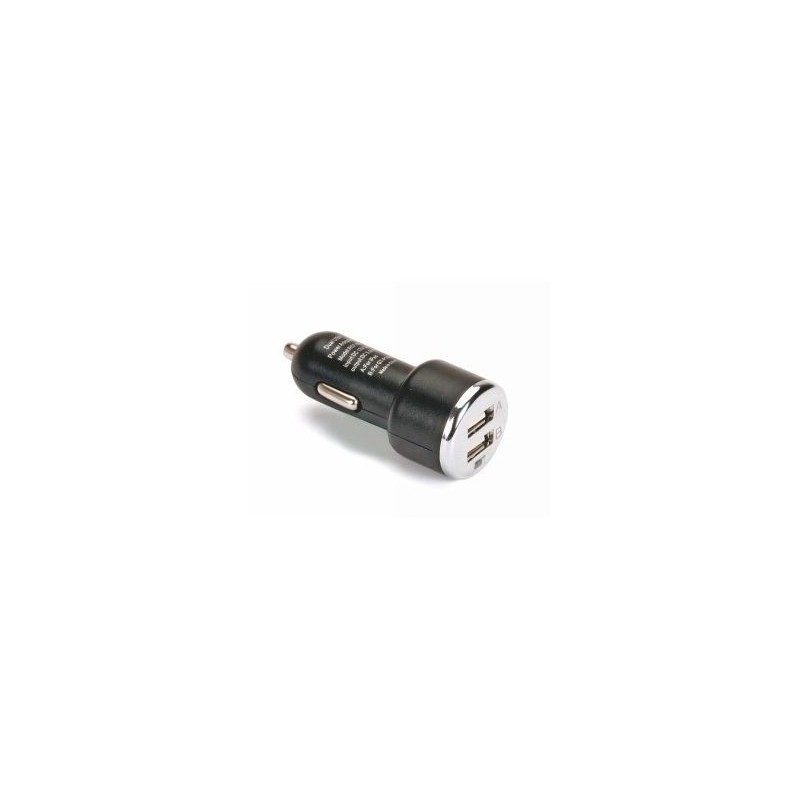 Cargadores y adaptadores - Adaptador mechero -> doble salida USB 5V 1A - FLASH RC