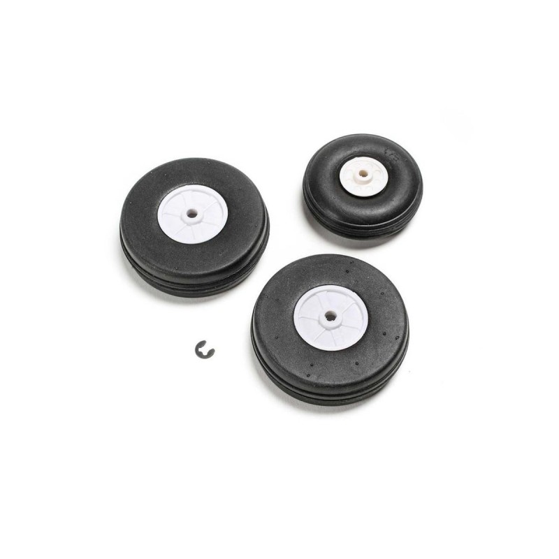 Kits tren de aterrizaje - Juego de ruedas : A-10 Thunderbolt II 64mm EDF E-FLITE - FLASH RC