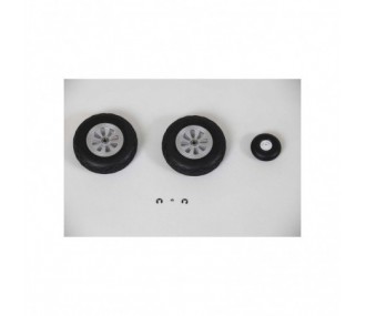 Set de roues : P-51D 1.5m E-FLITE - FLASH RC
