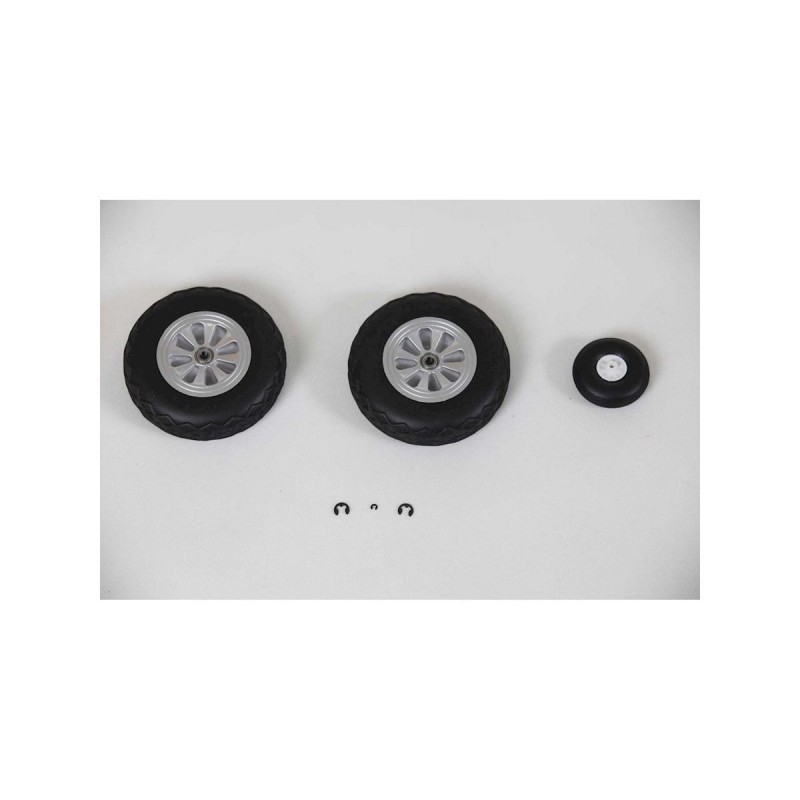 Landing gear kits - Wheel set : P-51D 1.5m E-FLITE - FLASH RC