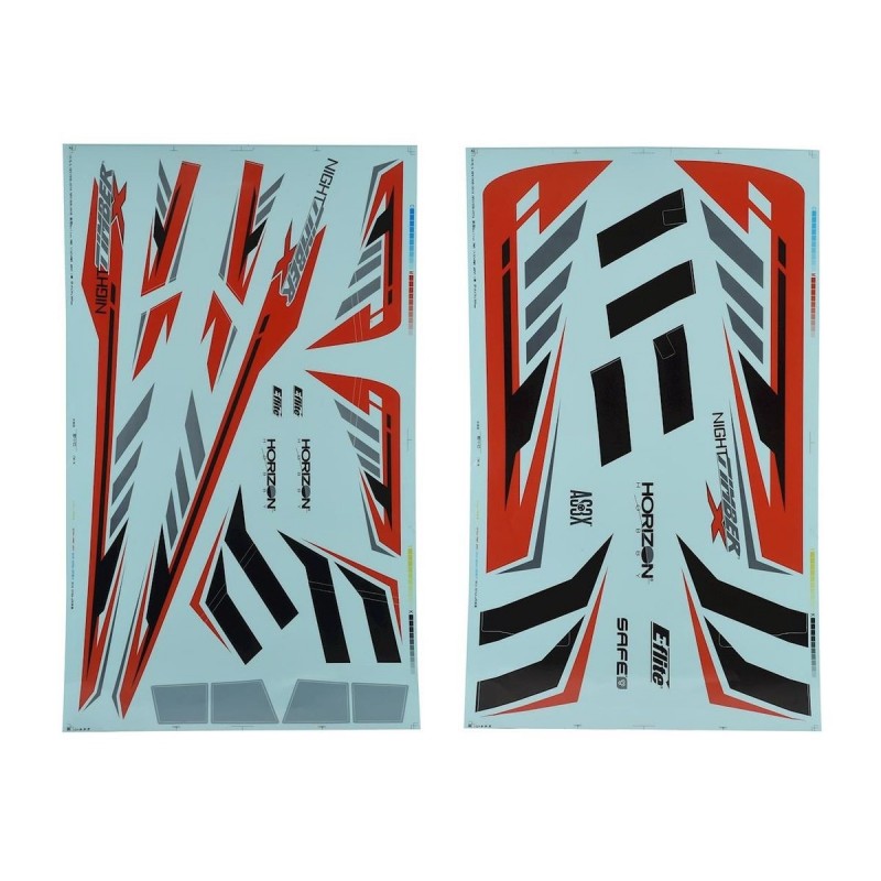 Foglio decalcomania : Night Timber X E-FLITE - FLASH RC