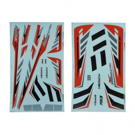 Dekorationsbretter - Decal Sheet : Night Timber X E-FLITE - FLASH RC