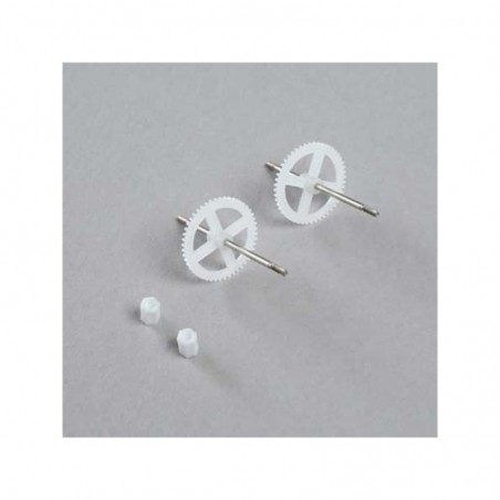 Axe moteur avec pignon (2) : Vapor/Night E-FLITE - FLASH RC