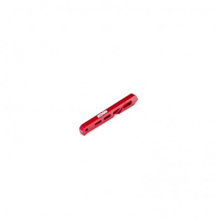 RC Car Parts - ARRMA Centro Trasero Chasis Brace Aluminio 87mm Rojo - ARA320566 - FLASH RC