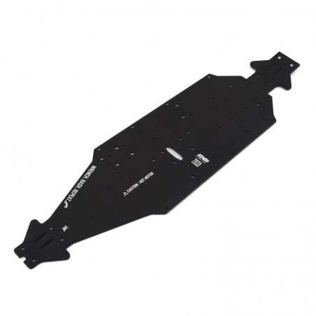 ARRMA Aluminum Chassis CNC 7075 T6 LWB Black - ARA320570 - FLASH RC