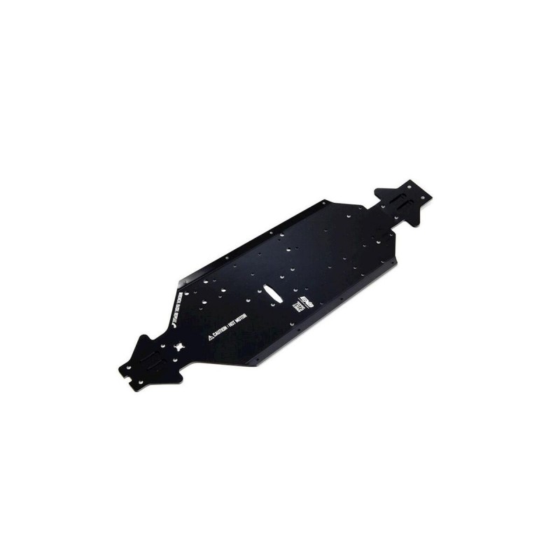 Ersatzteile RC-Cars - ARRMA Aluminum Chassis CNC 7075 T6 SWB Black - ARA320572 - FLASH RC