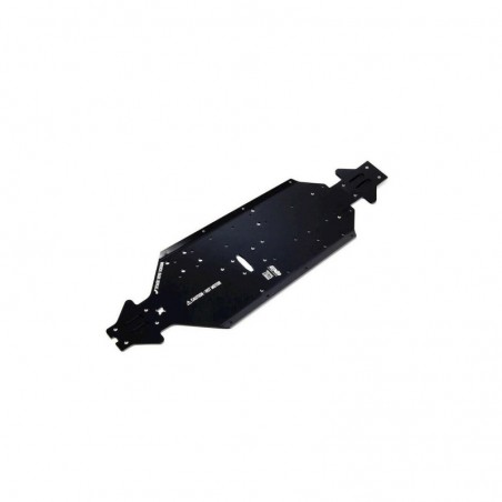 Ersatzteile RC-Cars - ARRMA Aluminum Chassis CNC 7075 T6 SWB Black - ARA320572 - FLASH RC