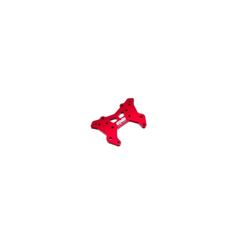 Piezas coche RC - ARRMA Torre de amortiguador delantero CNC 7075 T6 Aluminio RS Rojo - ARA320575 - FLASH RC