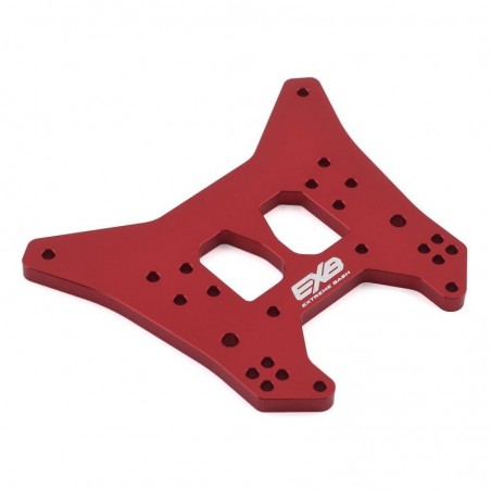 ARRMA Rear Shock Tower CNC 7075 T6 Aluminum Red - ARA320612 - FLASH RC