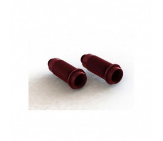 Ricambi RC Auto - Corpo ammortizzatore in alluminio ARRMA 16x62mm Rosso (2) - ARA330702 - FLASH RC