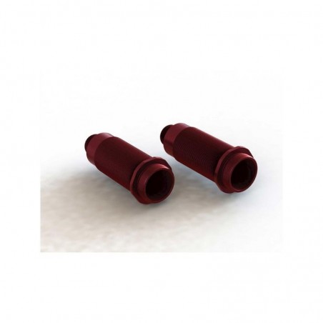 RC Car Parts - ARRMA Cuerpo de Amortiguador de Aluminio 16x62mm Rojo (2) - ARA330702 - FLASH RC